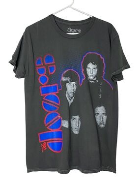 The Door Tee Tshirt Mens Size Medium Unisex New NWT Crewneck Short Sleeve Gray